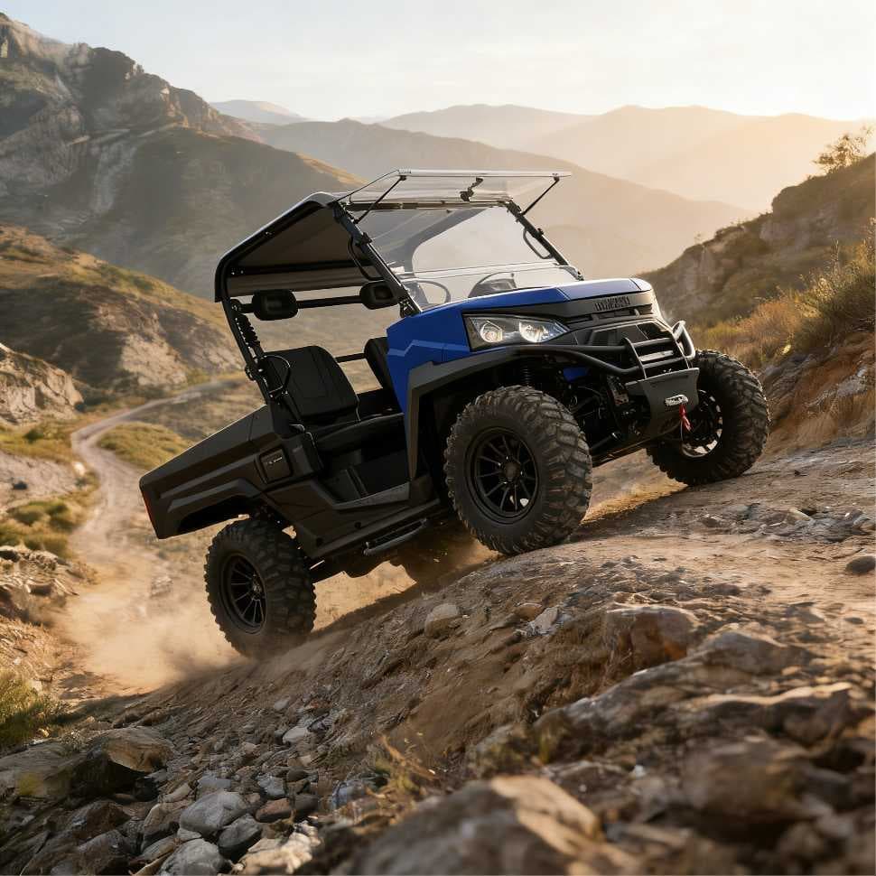 73,6 V 150 Ah 4WD elektrinis UTV PKE beraktis EPS medžioklei ūkyje