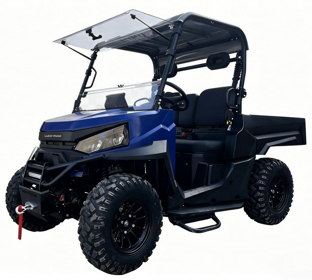 73,6 V elektrinis UTV 10 kW kintamosios srovės variklis, 80–100 km diapazonas, skirtas nekilnojamojo turto priežiūrai