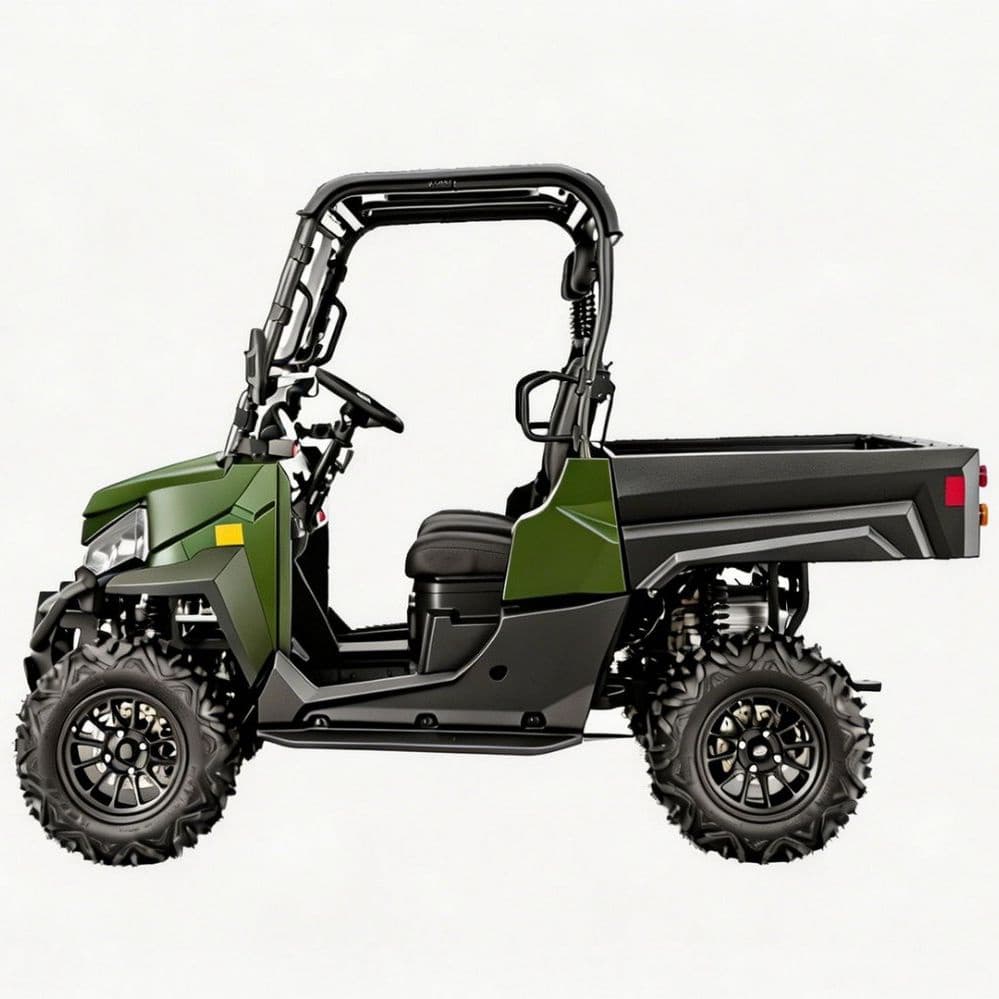 Pritaikomi priedai 73,6 V elektrinis UTV PKE be rakto 1000 kg vilkimas 80-100 km diapazonas 4WD