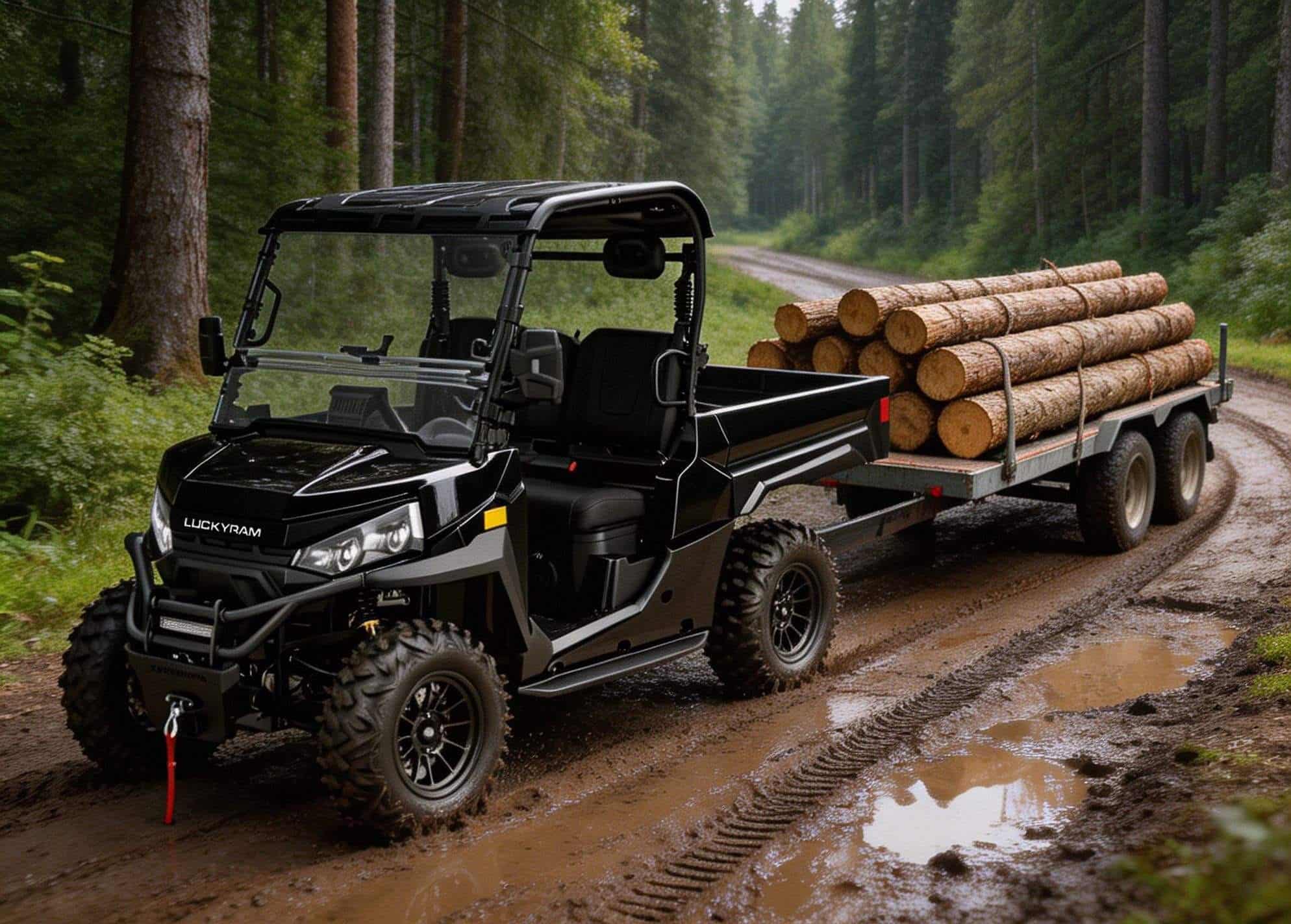 Farm Heavy Duty UTV 4WD 10KW kintamosios srovės variklis 73.6V 400A valdiklis